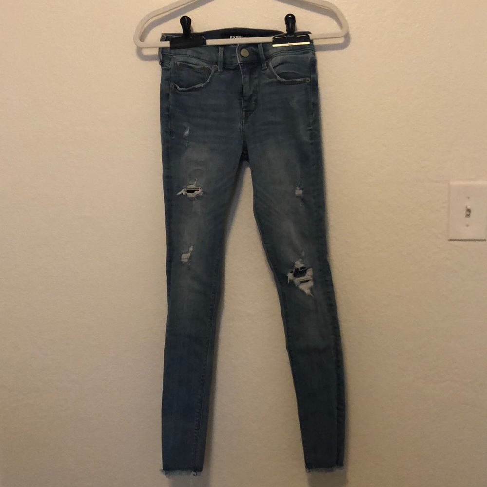 Express Distressed Jeans Size 0L